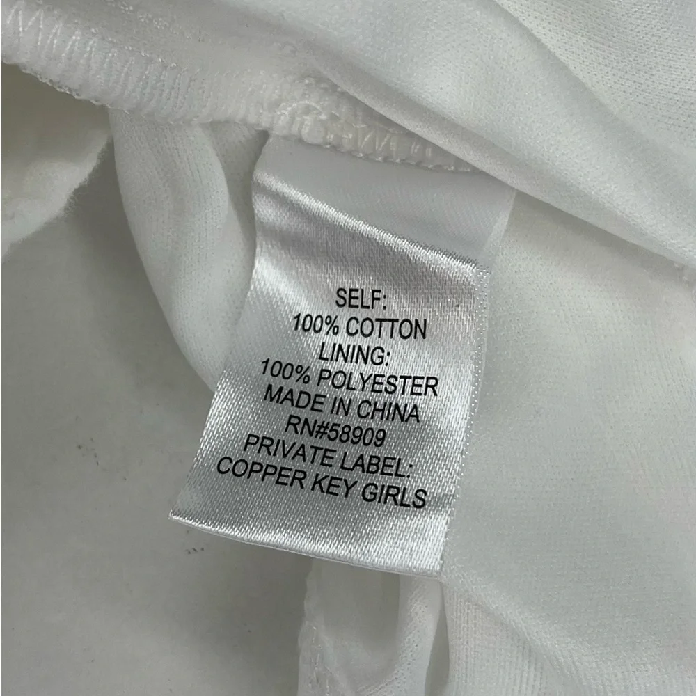 Copper Key White Wrap-Style Gauze Muslin Cotton Cami Dress Girls Size 6
